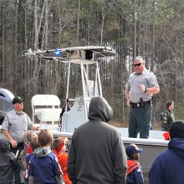 Game Wardens conducting boater education class