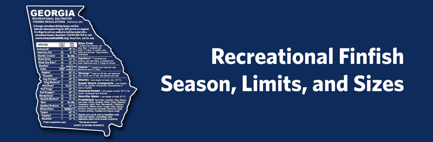 Recreational Finfish Season, Limits, and Sizes Recreational Finfish Season, Limits, and Sizes Header Image