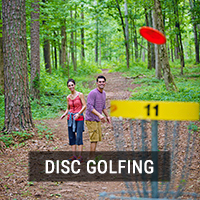 Disc Golfing