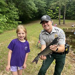 Game Warden with young angler